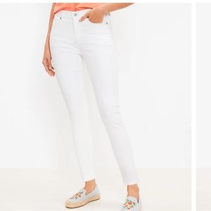 LOFT White Denim Modern Skinny Jean